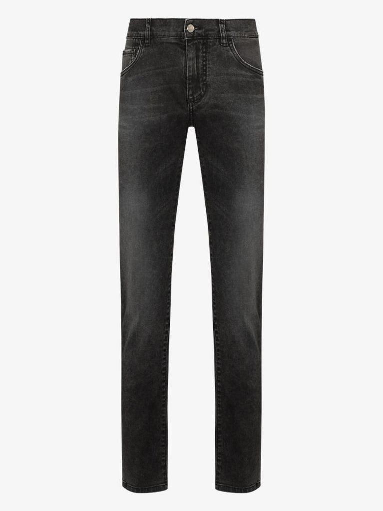 Logo Plaque Skinny Jeans