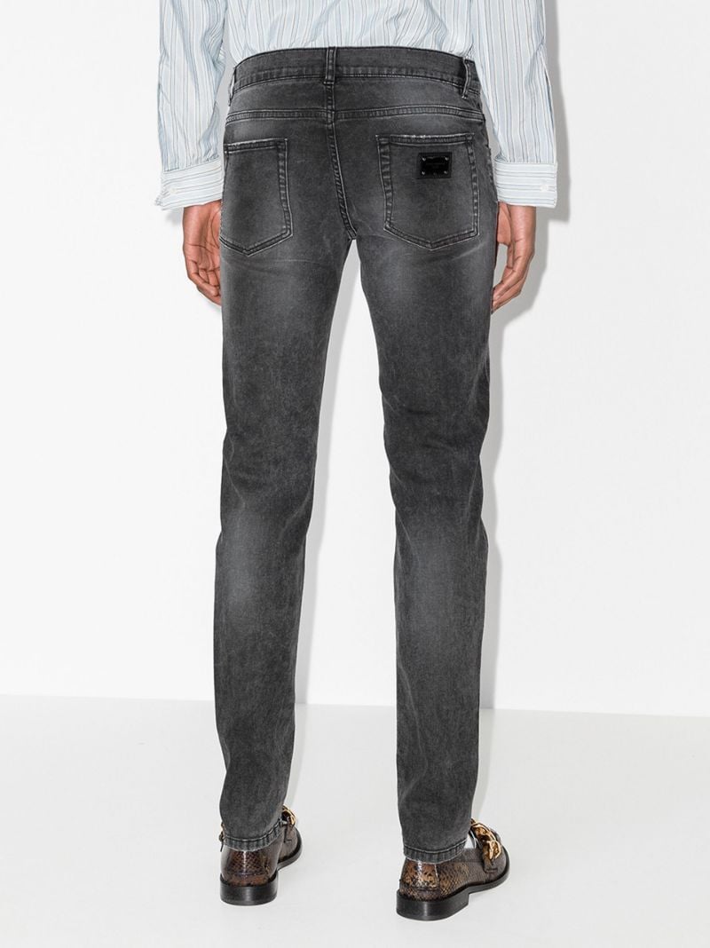Logo Plaque Skinny Jeans