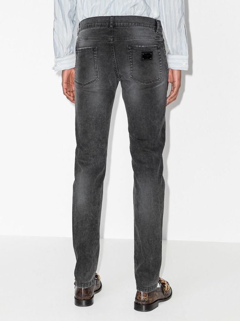 Logo Plaque Skinny Jeans