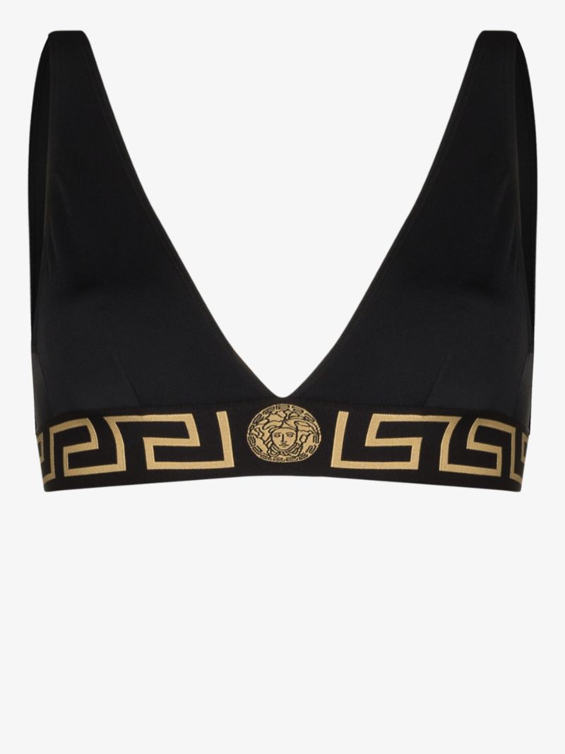 Greca Border Triangle Bikini Top