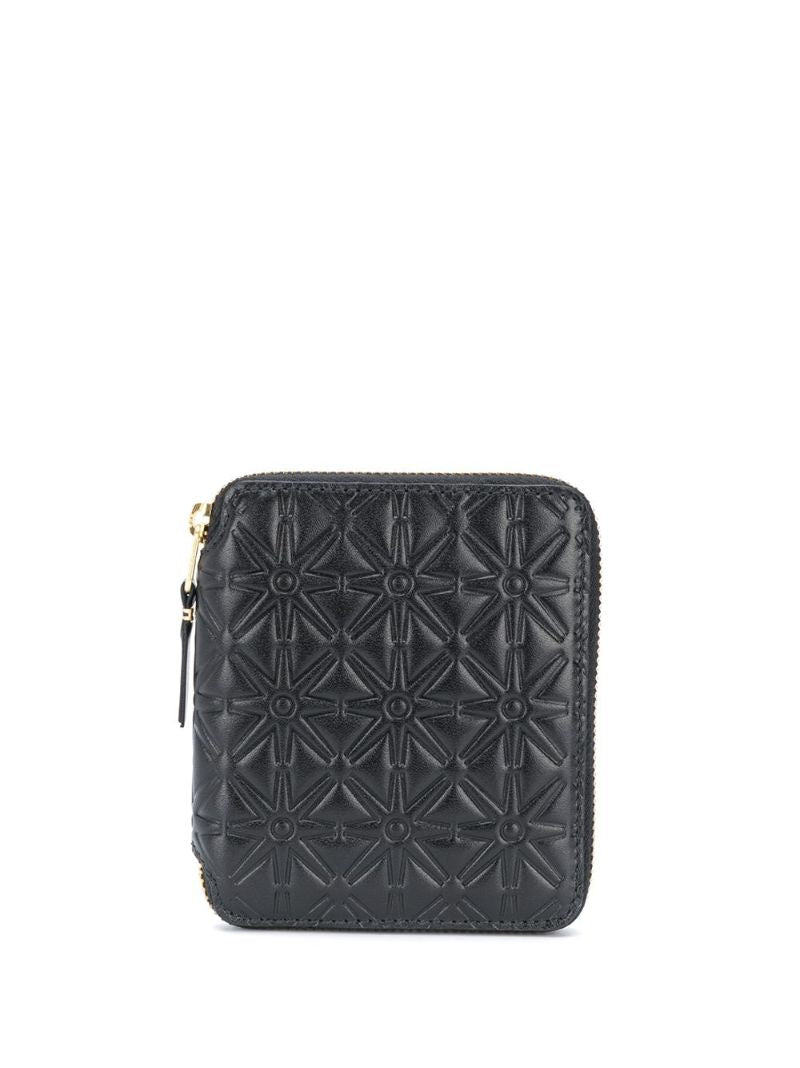 Black Zip-around Leather Wallet