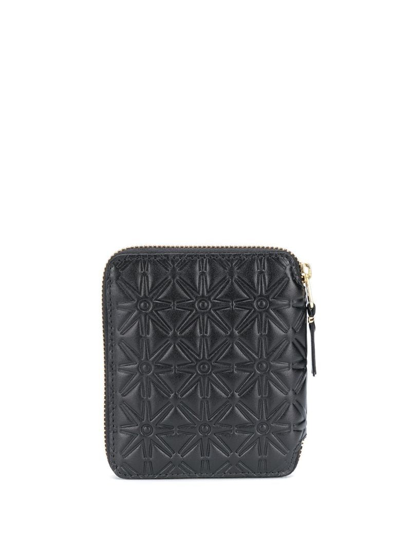 Black Zip-around Leather Wallet