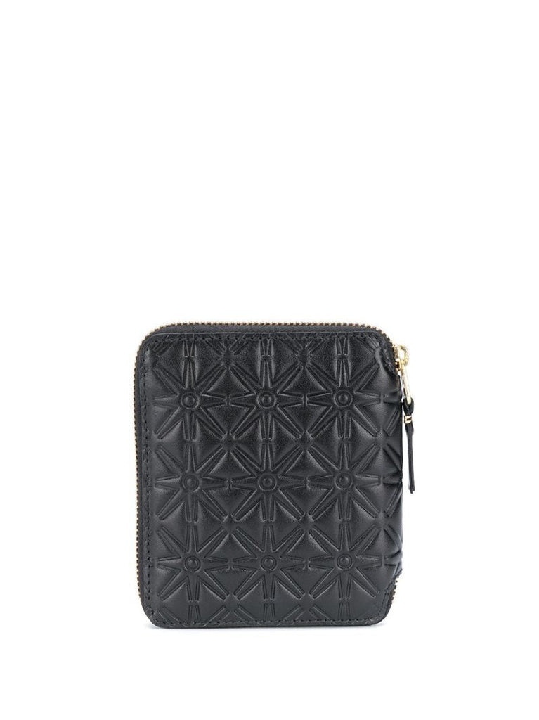 Black Zip-around Leather Wallet