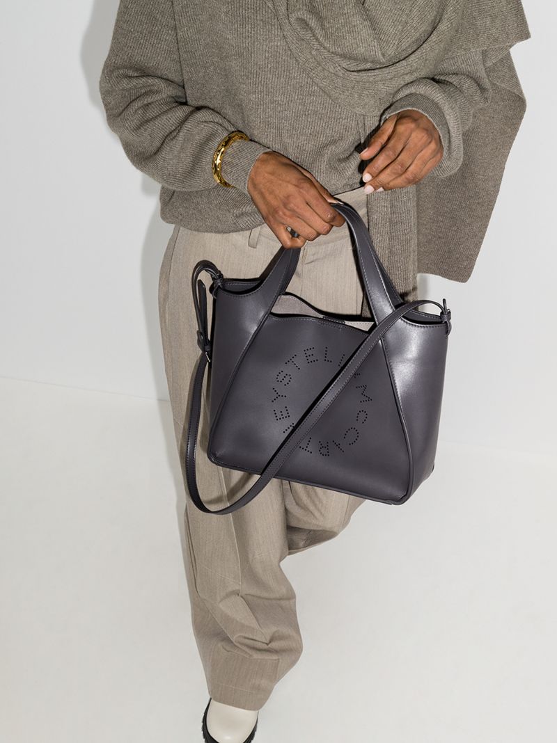 Grey Logo Cross Body Bag