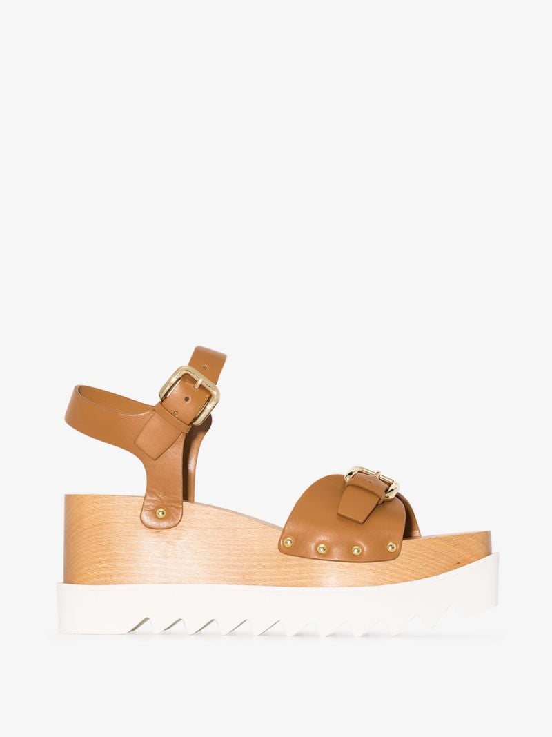 Brown 80 Elyse Wedge Sandals