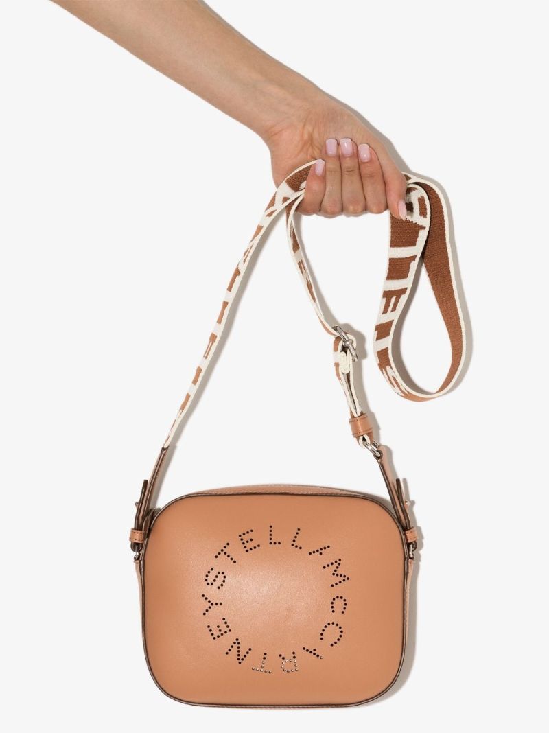 Brown Stella Mini Logo Cross Body Bag