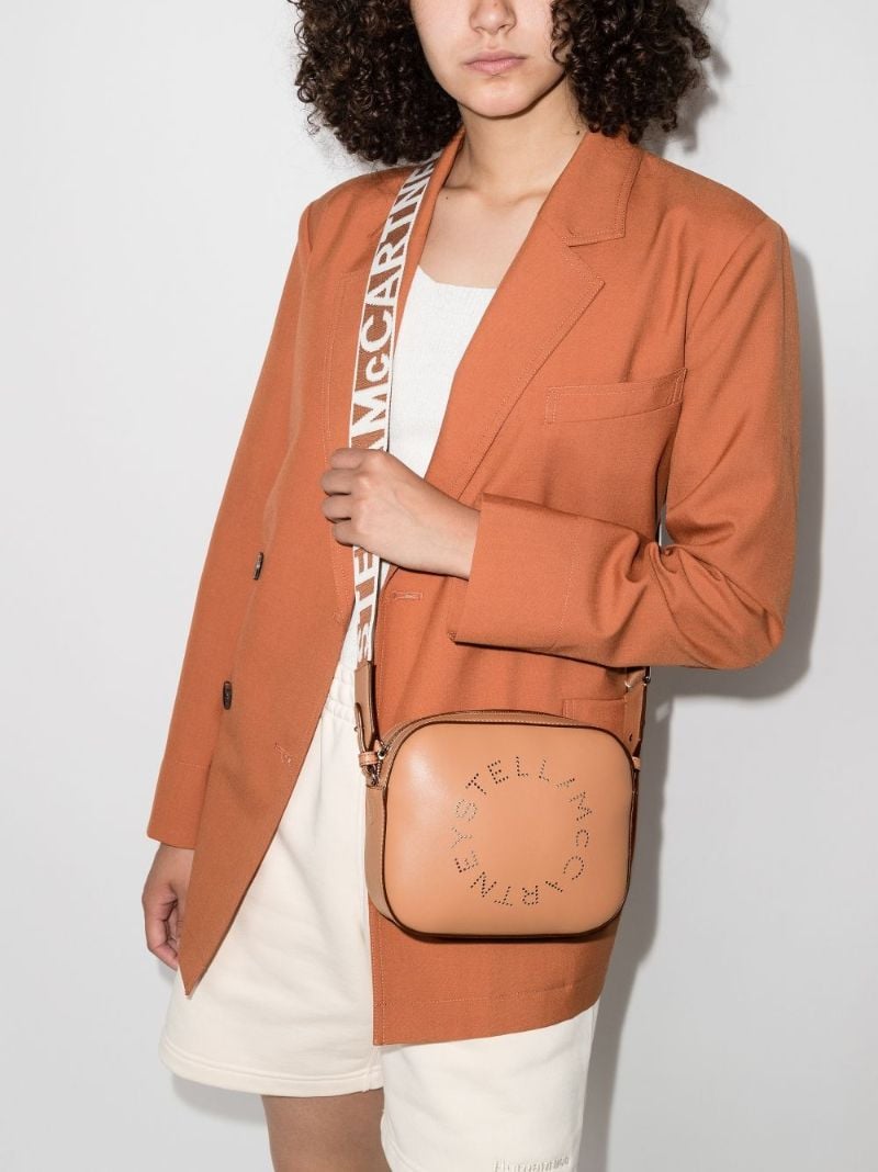 Brown Stella Mini Logo Cross Body Bag