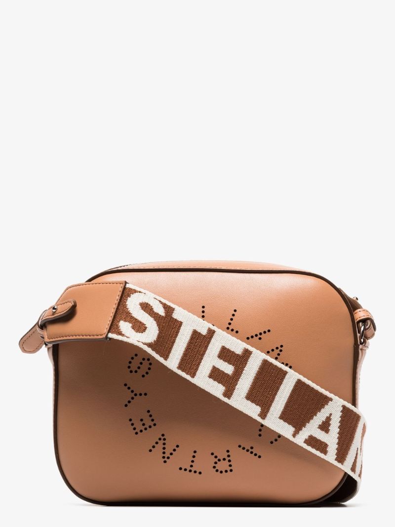Brown Stella Mini Logo Cross Body Bag