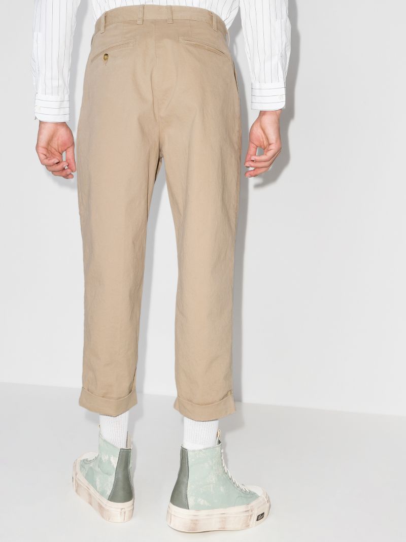 Pleated Cotton Trousers