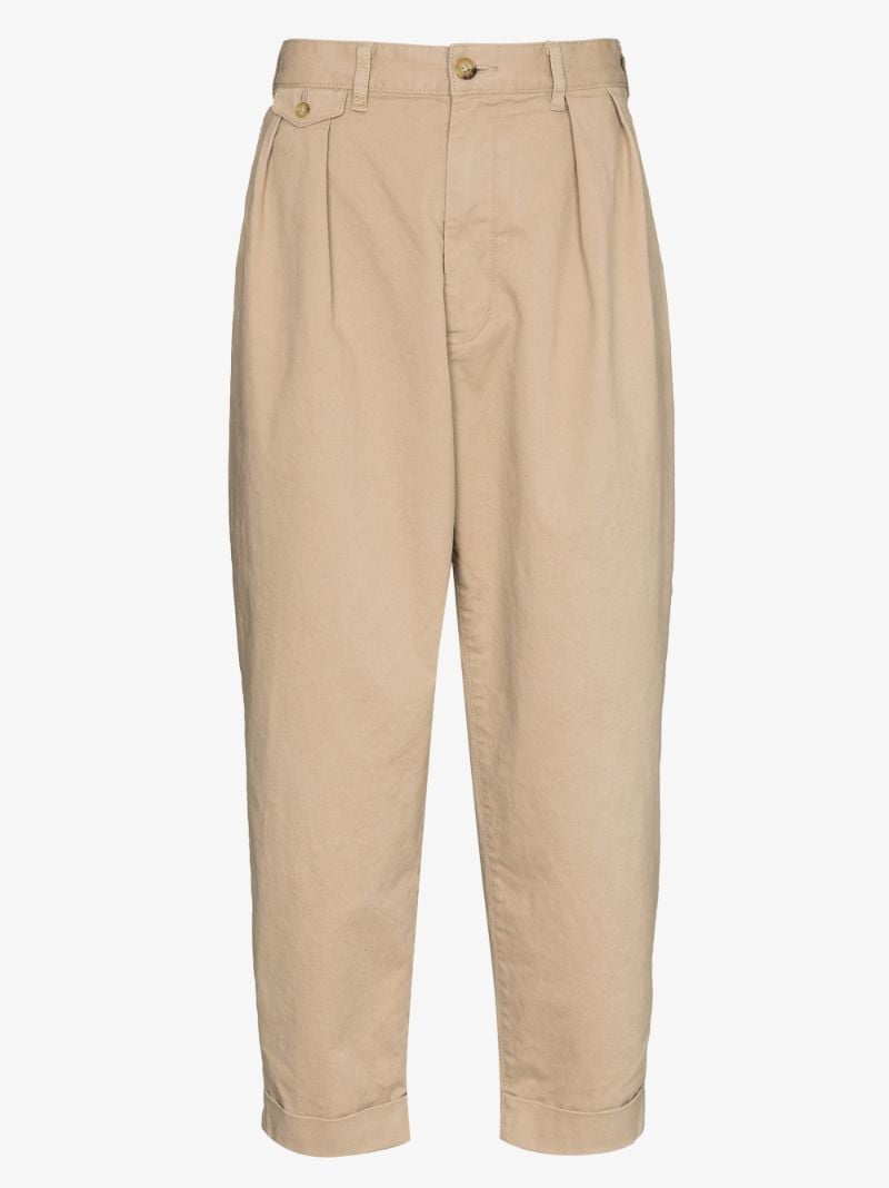 Pleated Cotton Trousers