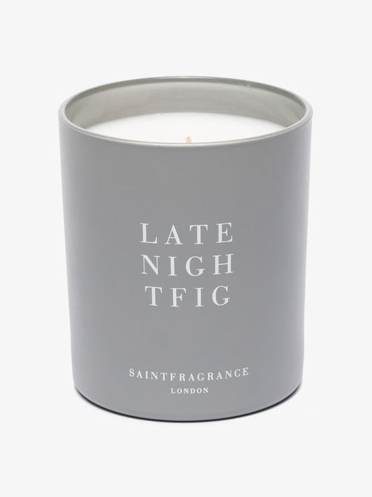 Grey and White Late Night Fig Candle