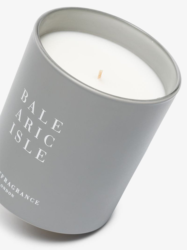 Grey and White Balearic Isle Candle