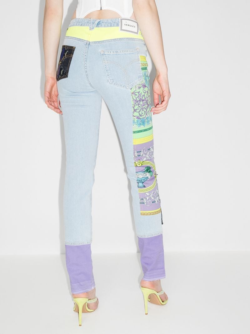 Patchwork Skinny Jeans