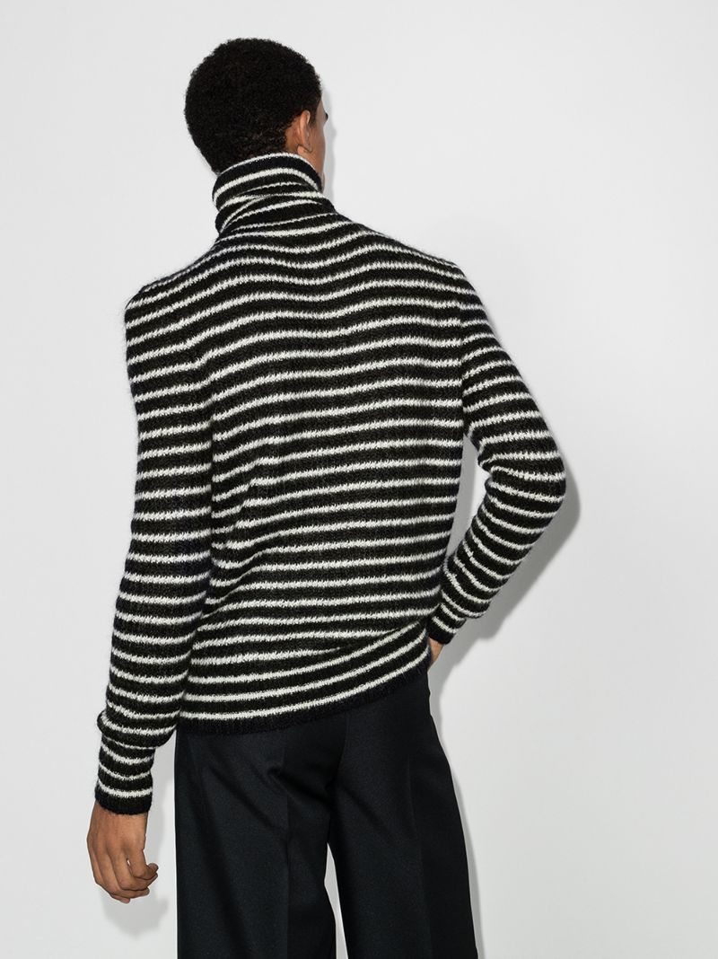 Striped Roll Neck Sweater