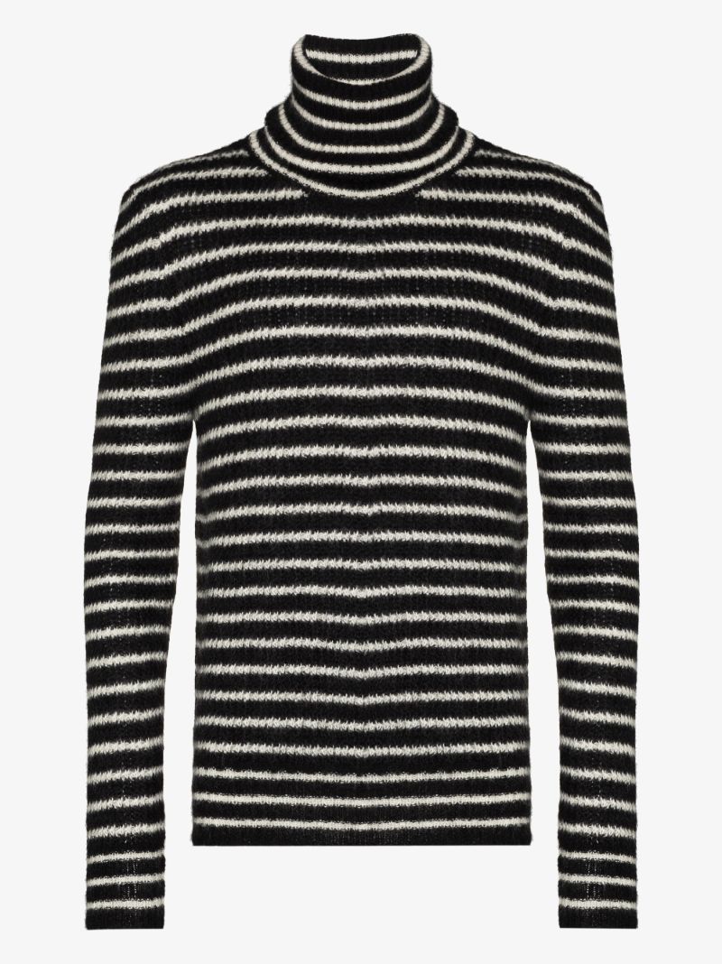 Striped Roll Neck Sweater