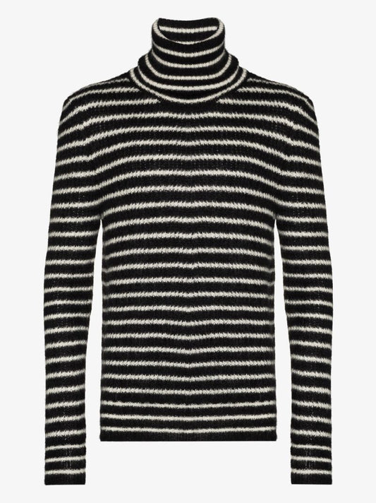 Striped Roll Neck Sweater