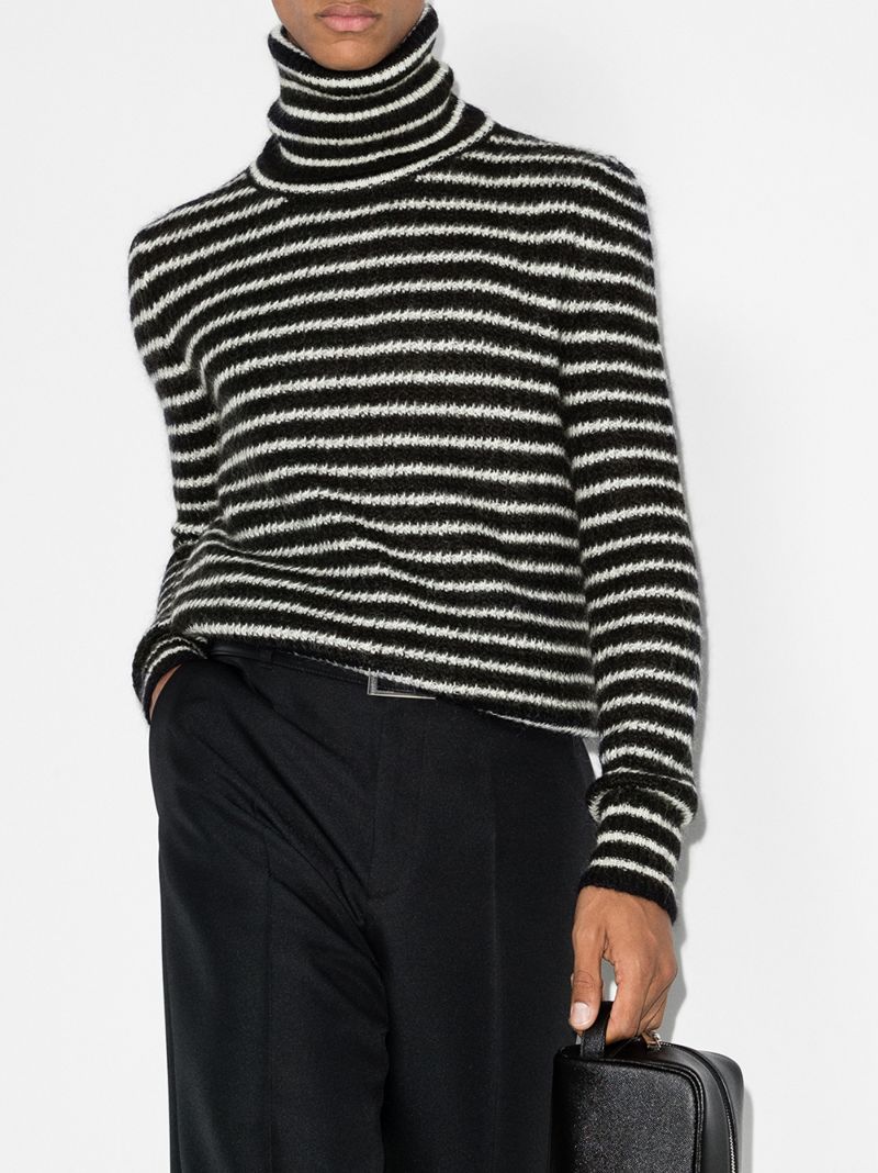 Striped Roll Neck Sweater