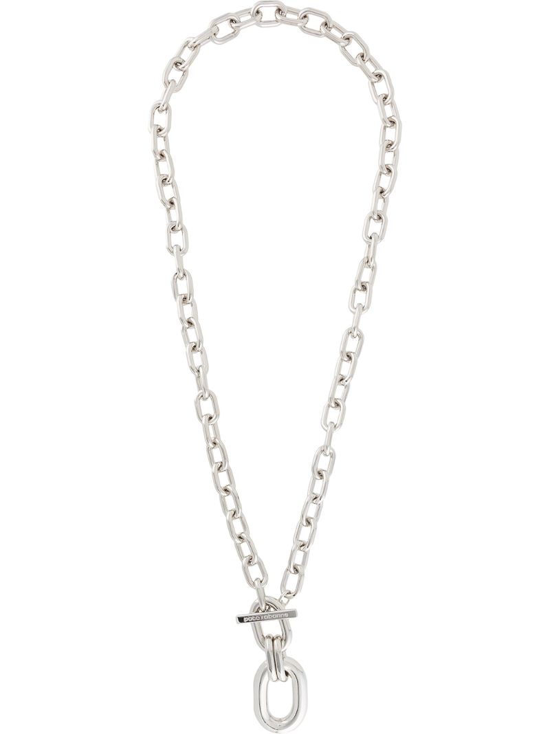 Silver Toggle Chain Pendant Necklace