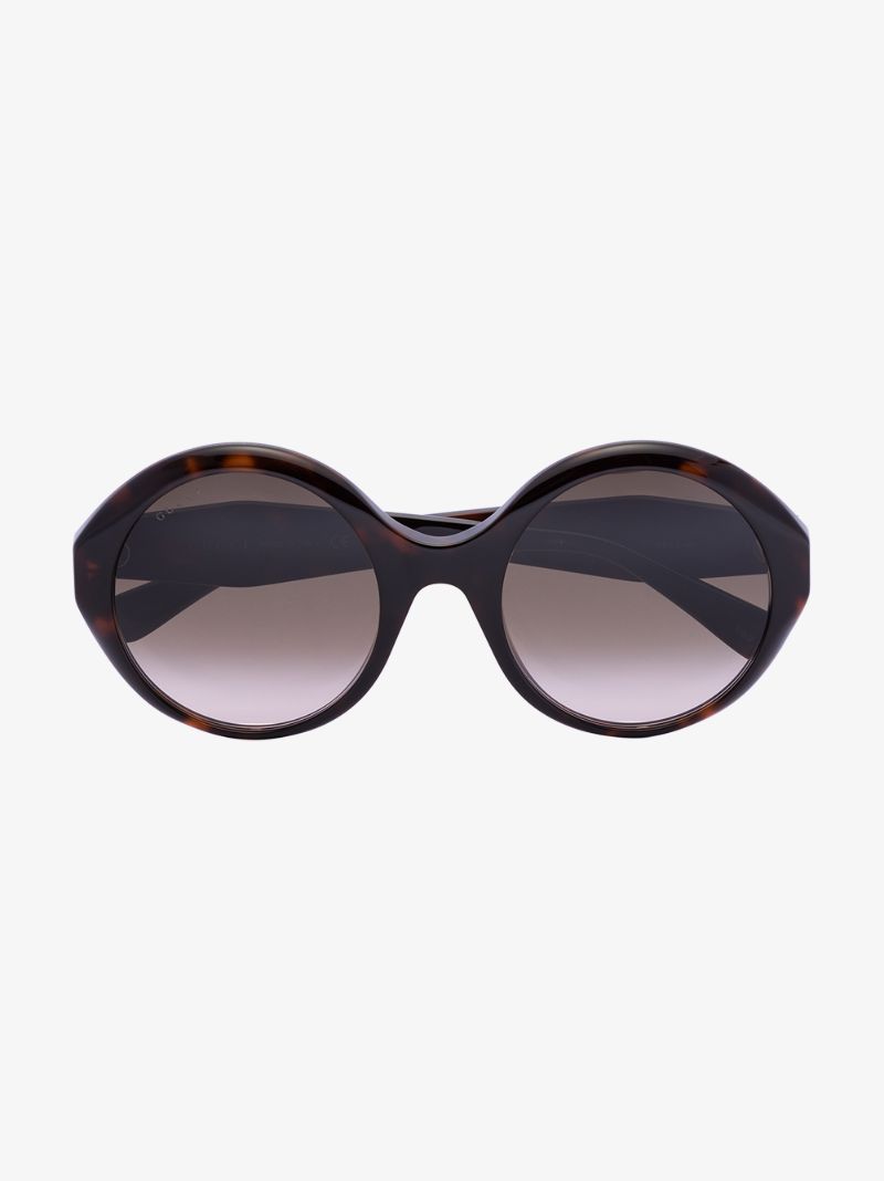 Brown Tortoiseshell Round Sunglasses