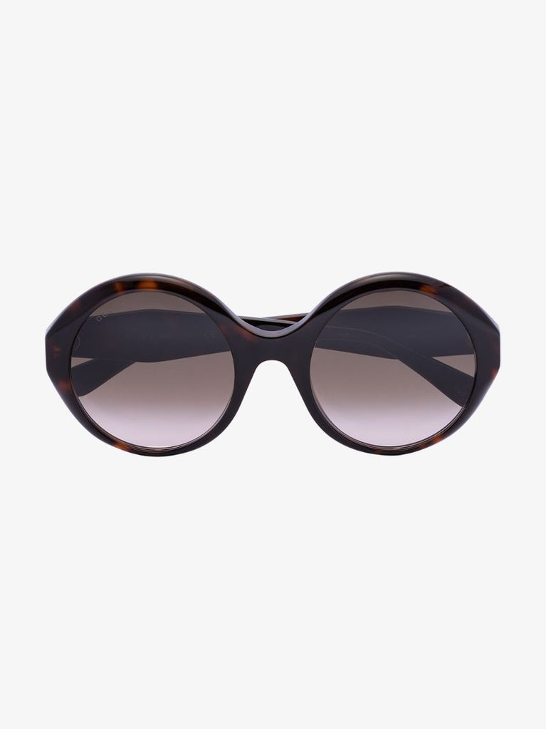 Brown Tortoiseshell Round Sunglasses