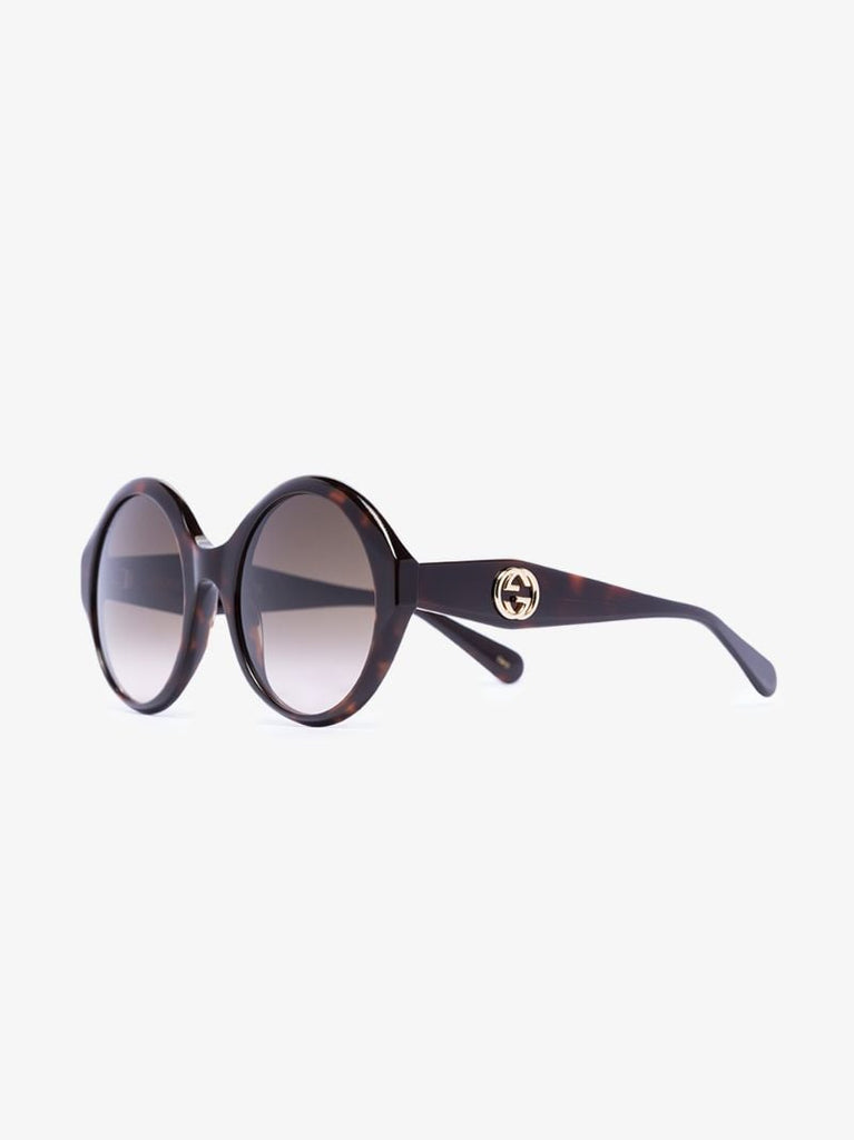 Brown Tortoiseshell Round Sunglasses