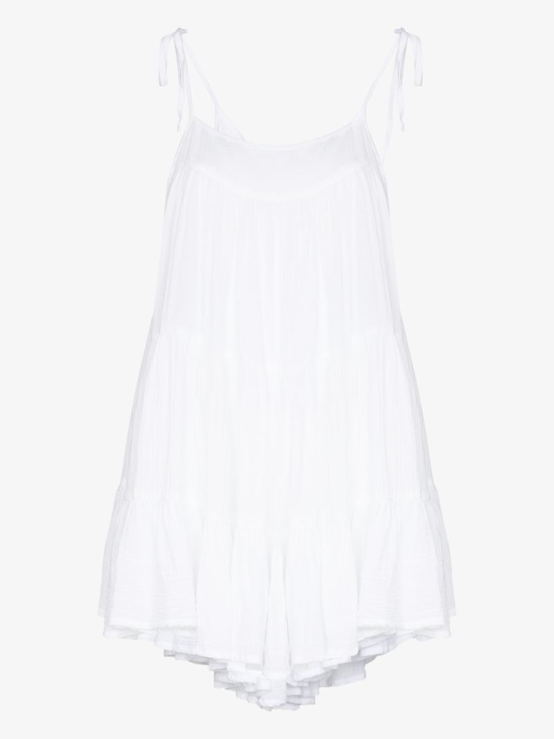 Peri Tiered Cotton Mini Dress