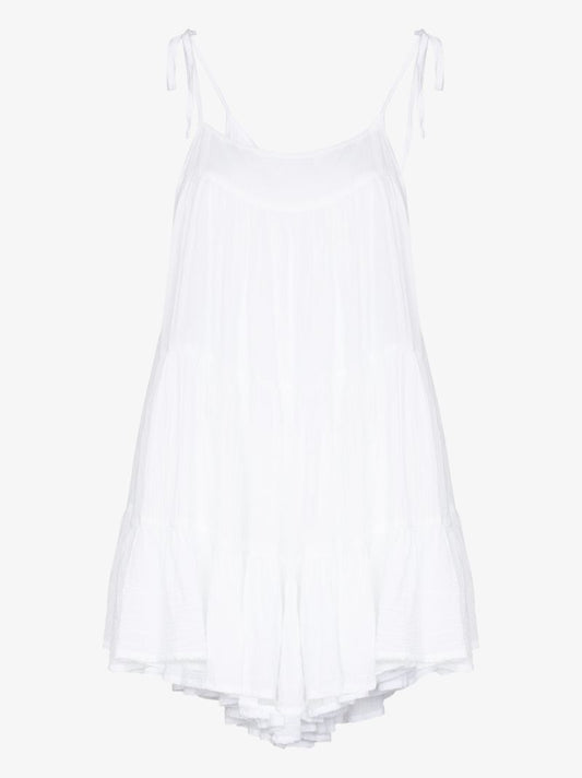 Peri Tiered Cotton Mini Dress