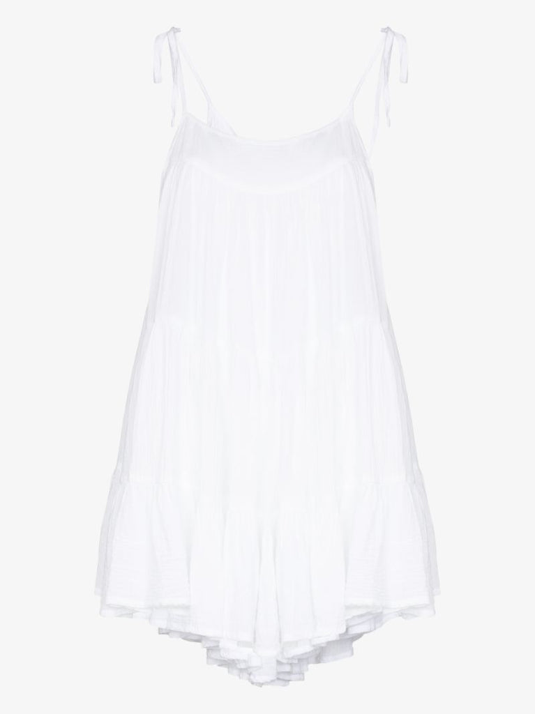 Peri Tiered Cotton Mini Dress
