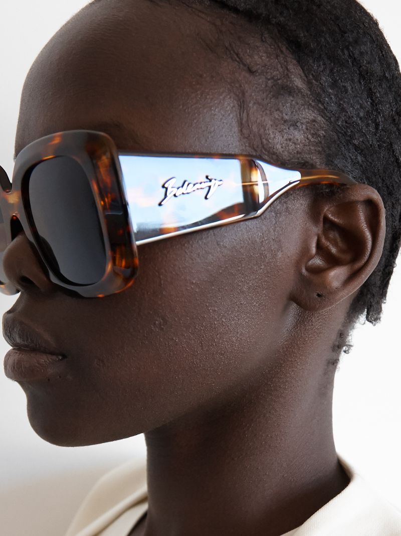 Brown Blow Oversized Sunglasses