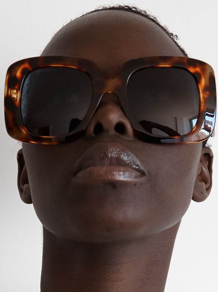 Brown Blow Oversized Sunglasses
