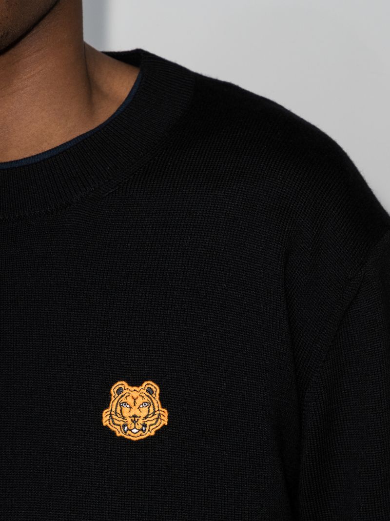 Tiger Patch Wool Sweater