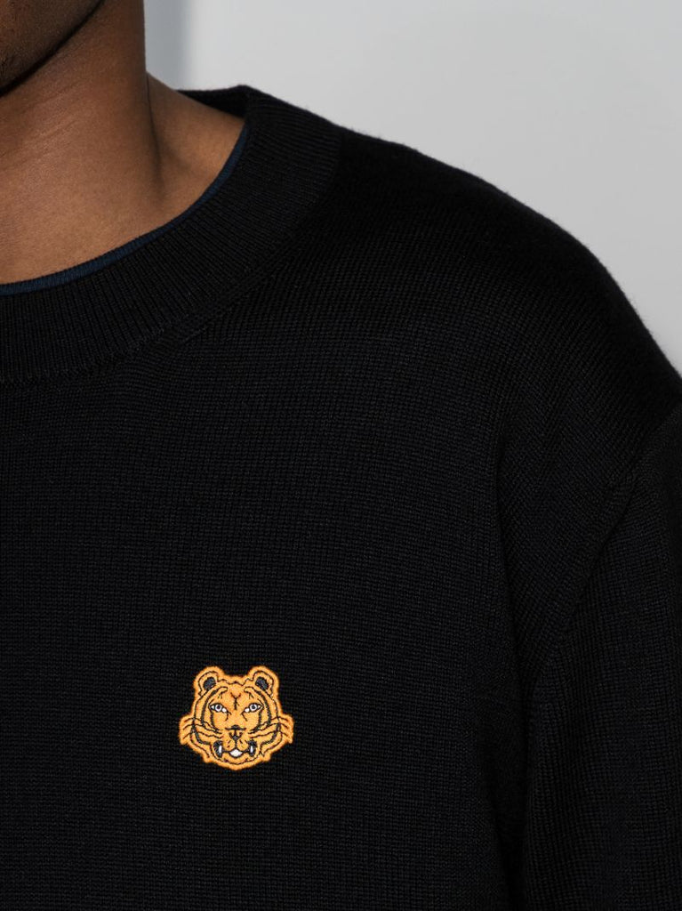Tiger Patch Wool Sweater