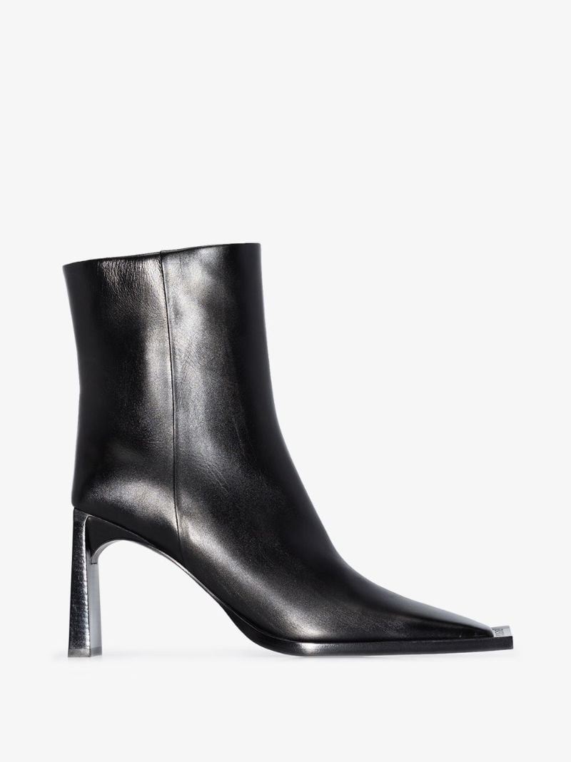 Square-toe 80mm Ankle Boots
