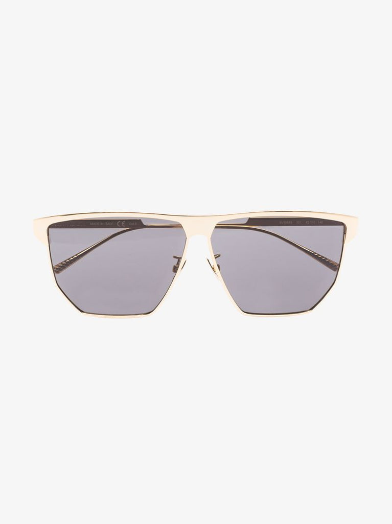Gold Tone Aviator Sunglasses