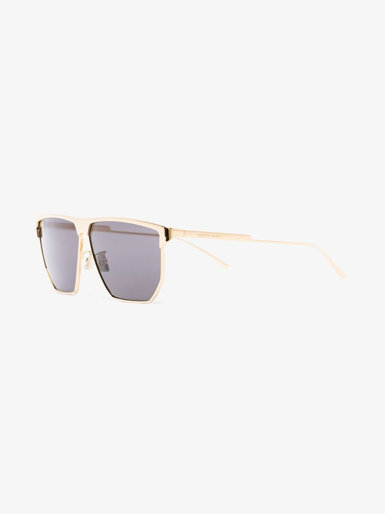 Gold Tone Aviator Sunglasses
