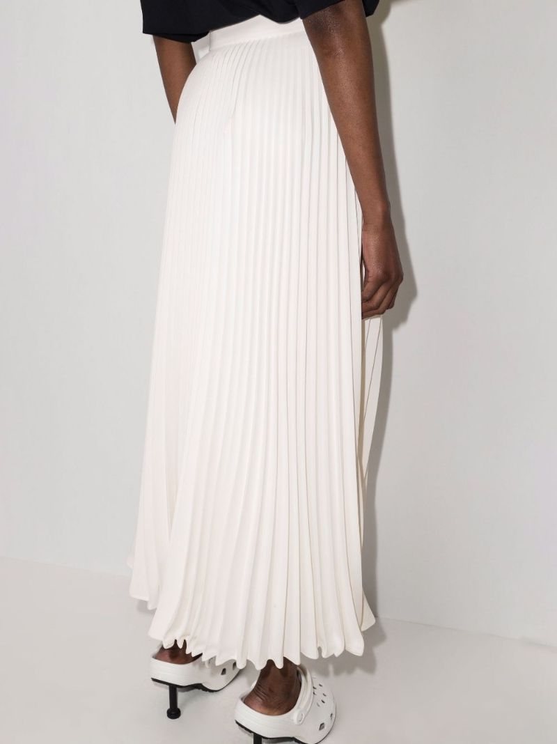 Crystal Pleated Midi Skirt