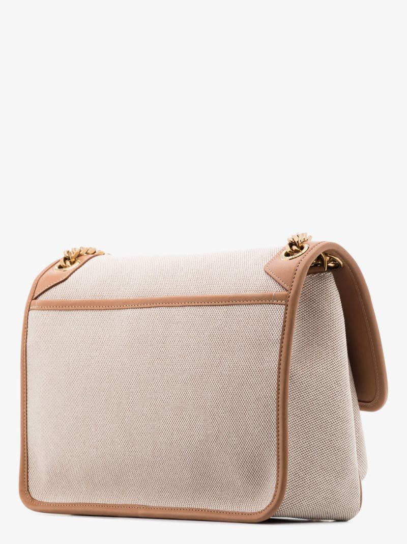 Neutral Niki Medium Canvas Shoulder Bag