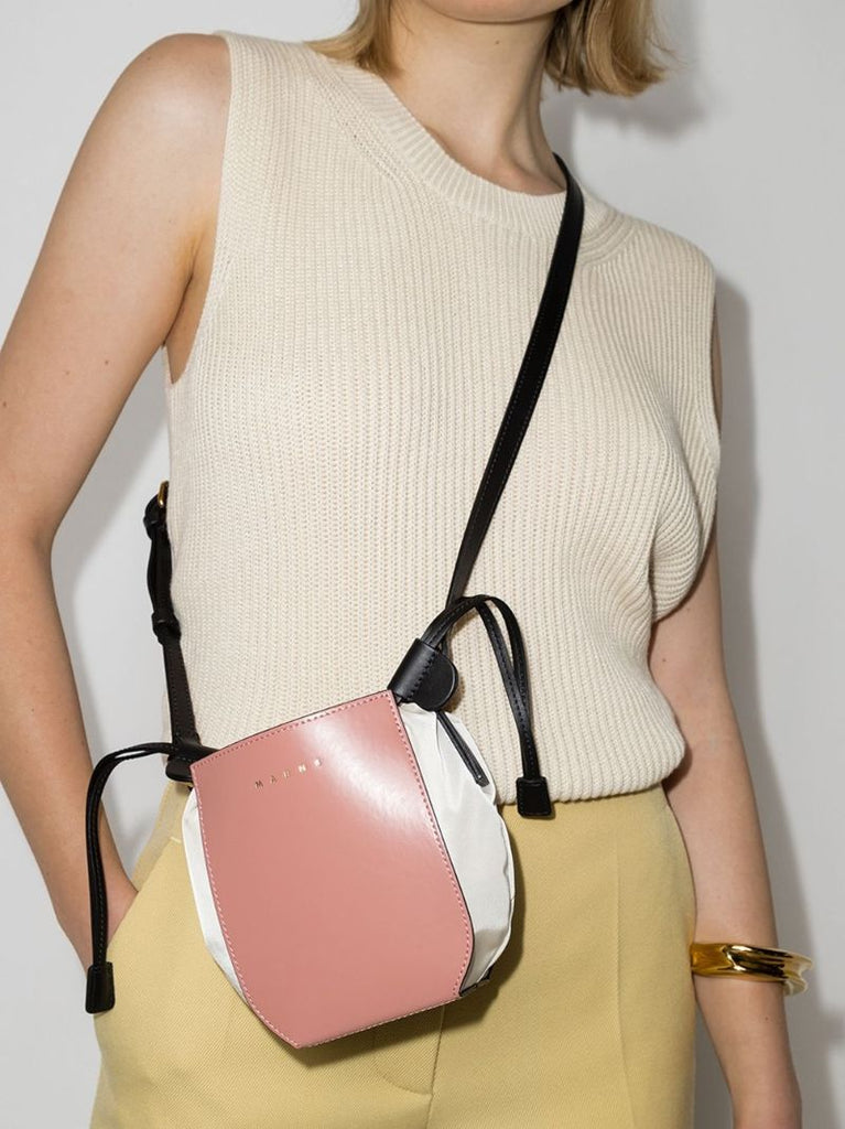 Gusset Leather Crossbody Bag