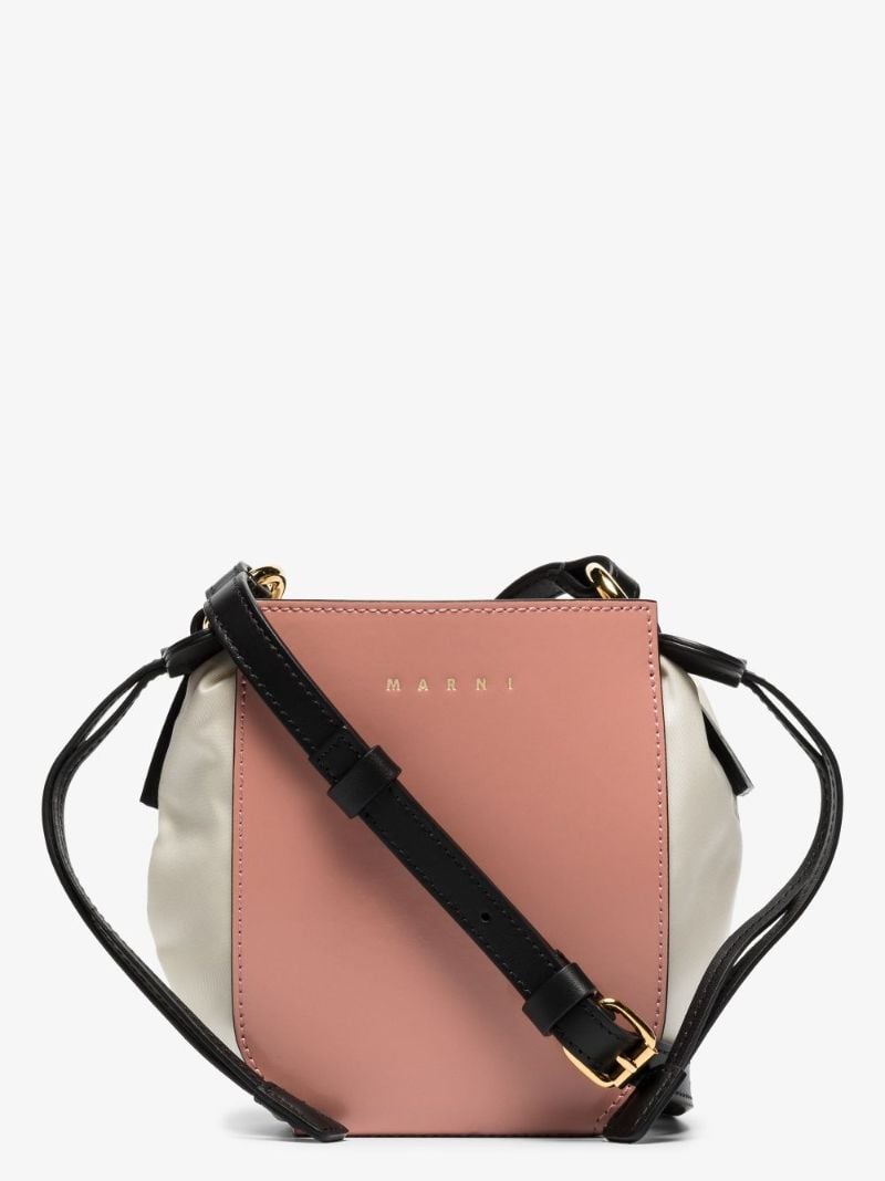 Gusset Leather Crossbody Bag