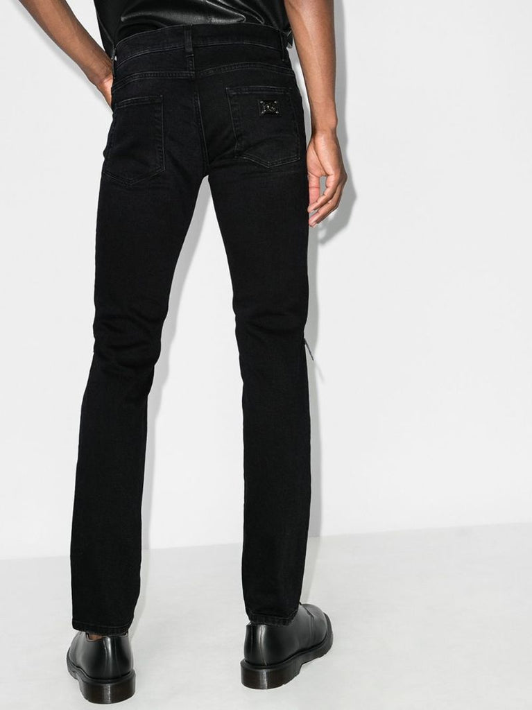 Ripped Knee Slim Fit Jeans
