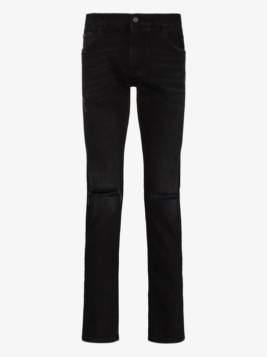 Ripped Knee Slim Fit Jeans