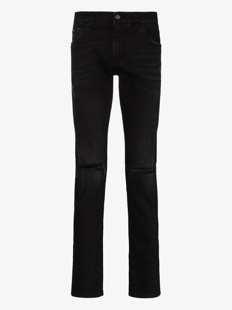 Ripped Knee Slim Fit Jeans