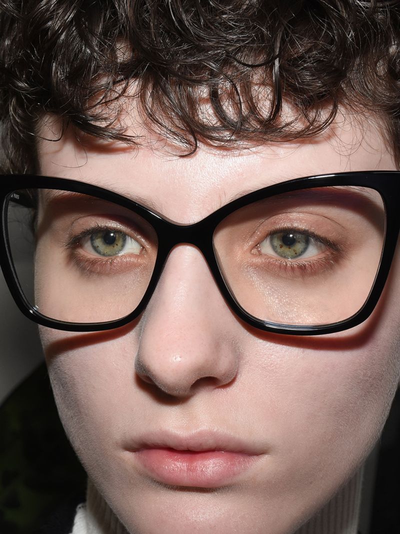 Black 386 Cat Eye Optical Glasses
