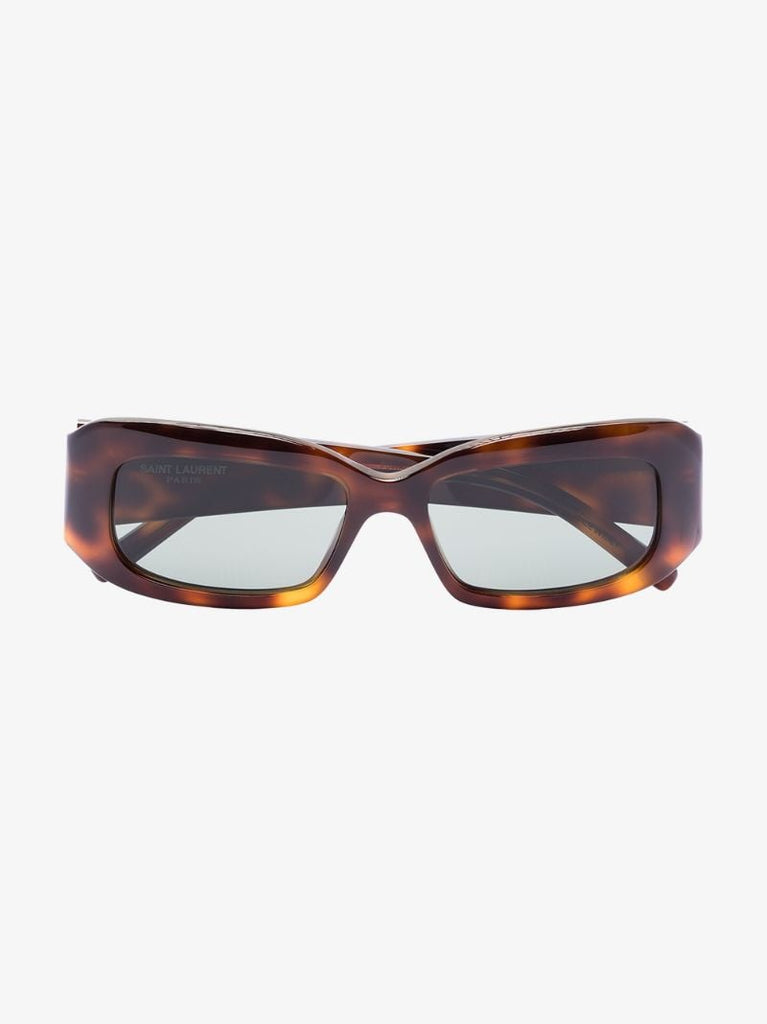 Brown Rectangular Tortoiseshell Sunglasses