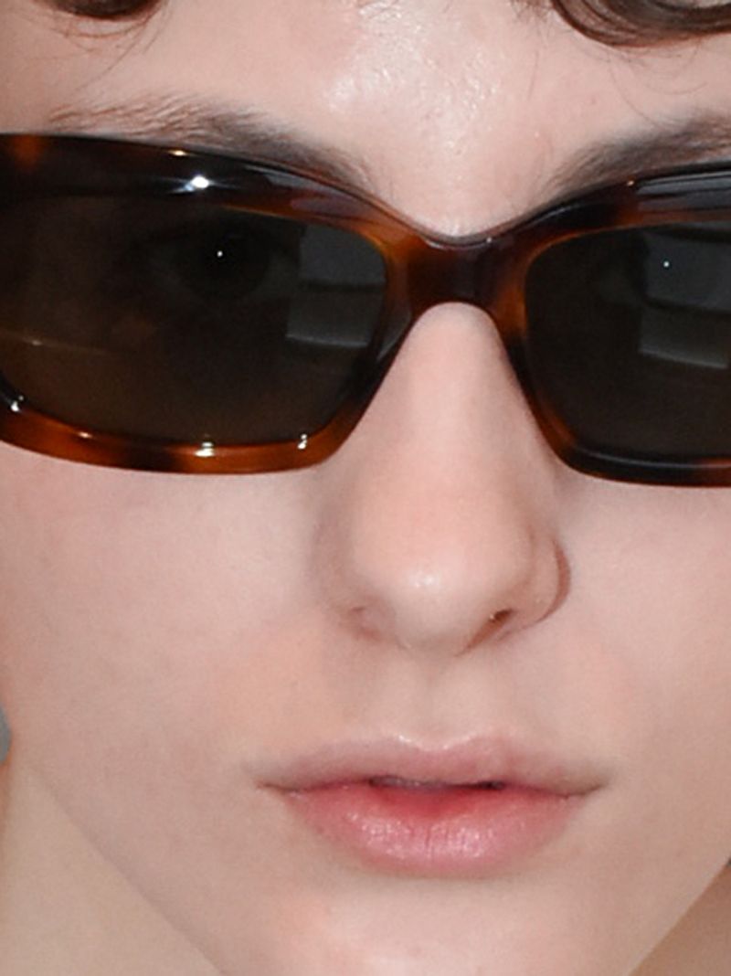 Brown Rectangular Tortoiseshell Sunglasses