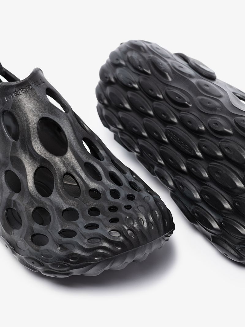 Black Hydro Moc Sandals