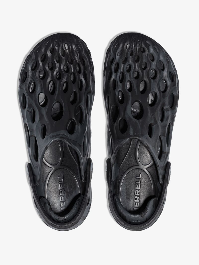 Black Hydro Moc Sandals