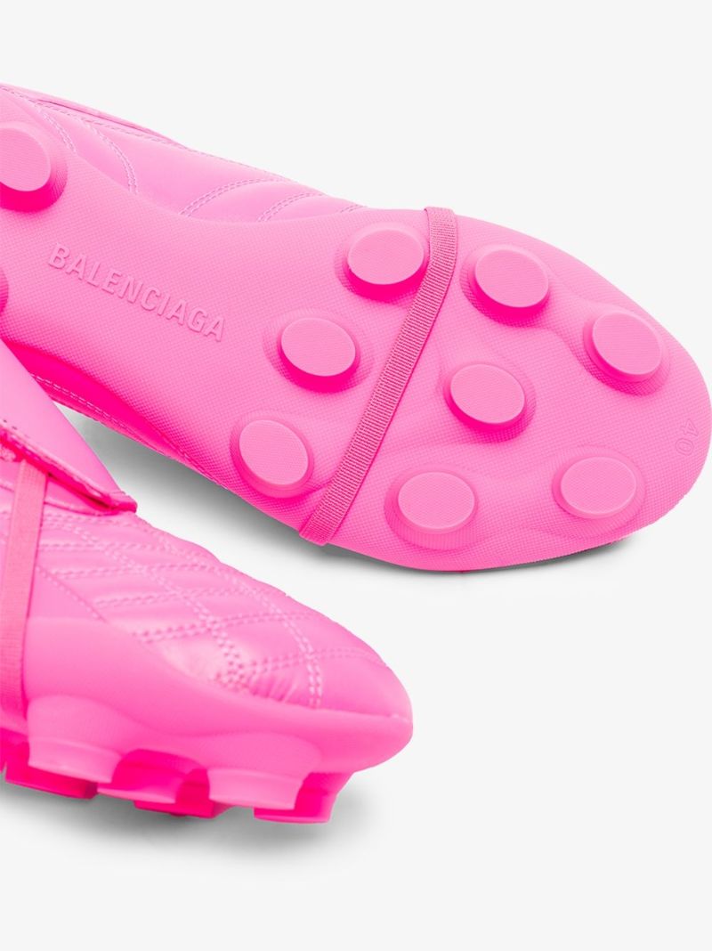 Pink Soccer Sneakers