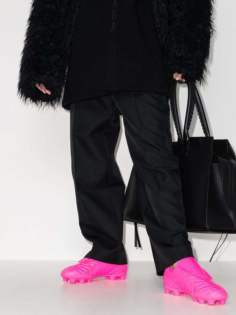 Pink Soccer Sneakers
