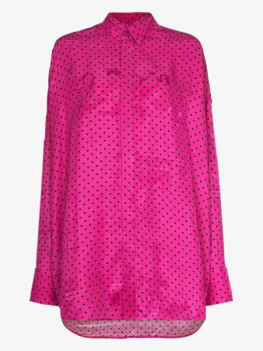 Polka-dot Oversized Shirt